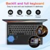 17.3" FHD-Laptop Business-Laptop, 32GB RAM 1TB SSD Intel 6 Cores i3-1215U(Beat i5-1135G7) Backlit Keyboard WiFi 6 BT5.2 Windows 11 Laptop 54Wh Battery Webcam 65W Type-C Fingerprint Numpad