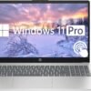 HP 15.6" Touchscreen Business Laptop, 64GB RAM 2.5TB Storage (2TB SSD+512GB Docking Station Set), 6-Cores Intel Core i3, Windows 11 Pro with Microsoft Office Lifetime Suite, PLUSERA Earphones, Silver