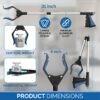 2024 Upgrade PowerGrip T9, Grabber Reacher Tool, Wide Jaw, Foldable, Steel Cable, with 96 Grip Points for Firm Grip, 32" with Magnet (Black, 32 Inch)
