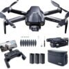 CHUBORY X10 PRO GPS Drone with Camera for Adults 4K UHD, 90 Min Long Flight Time,3280 FT Long Control Range, Auto Return, Follow Me, Brushless Motor, 5G FPV RC Quadcopter for Beginners(