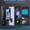 Keyless Entry Fingerprint Door Lock - Smart Deadbolt Lock for Front Door with Keypad - Electronic Lock with APP - Biometric Digital Lock with Code - Auto Lock