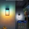Govee Outdoor Wall Light, 1500LM Smart RGBIC Porch Lights Outdoor with 45 Scene Modes, IP65 Waterproof for Outdoor Decor, DIY Lighting Effects, Works with Alexa, Google Assistant and Matter, 2 Pack
