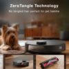 Yeedi C12 PRO Plus Robot Vacuum and Mop, 8000Pa Strong Suction, Vibrating Mopping, 7-Week Dust Storage, Bagless Dust Container, ZeroTangle Brush, Black