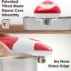 Kitchen Mama Auto Electric Can Opener: Open Your Cans with A Simple Press of Button - Automatic, Hands Free, Smooth Edge, Battery Operated, YES YOU CAN (Red)