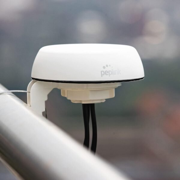Peplink Cellular & WiFi Antenna Mobility 22G | 2x2 MIMO Cellular High Bandwidth Dual-Band Wi-Fi External Router Computer Networking Antenna System with Reliable GPS Receiver | 1 ft, White