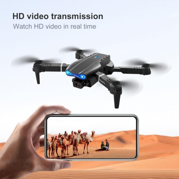 FPV Drone with 1080P Dual HD Cameras Upgraded Version RC Quadcopter for Adults and Kids, Beginner WiFi RC Drone Live Video, One Key Take Off/Land