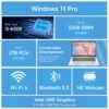 HP High-Performance 17.3" Laptop, 17.3" HD+ Touchscreen, 8-Cores Intel i3-N305, 16GB RAM, 128GB eMMC + 1TB PCIe SSD, Webcam, HDMI, Numeric Keypad, Wi-Fi 6, Windows 11 Pro, Silver