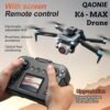 K6 Max Drone with Screen Controller with SD card, Brushless Motor, 3 batteries, Waypoint Fly, Optical Flow Localization, Active Obstacle Avoidance, One Key Take Off/Landing.