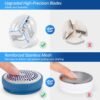 BEAUTURAL Fabric Shaver and Lint Remover, Sweater Defuzzer with 2-Speeds, 2 Replaceable Stainless Steel Blades, Battery Operated, Remove Clothes Fuzz, Lint Balls, Pills, Bobbles