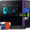 Alienware Aurora R16 Gaming Desktop PC, NVIDIA RTX 4090 24GB GDDR6X, Intel i9 14900KF(Up to 6.0GHz), AlienFX Liquid Cooling, Wi-Fi 6E, 64 GB DDR5, 4 TB SSD, Custom RGB Lights, Win 11 Pro, Office 2024