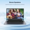 14.1" Windows 11 Pro Laptop Computer 8GB RAM 128GB SSD, Intel Celeron N5095(4C4T, up to 2.9Ghz) IPS Display, HDMI, Dual Band WiFi, BT5.0 Light and Thin Notebook PC for Work, School Student