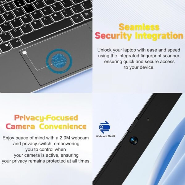 NIMO 15.6 FHD IPS Business Laptop Computer, 12th Gen Intel Core i3-1215U (6 Cores, Up to 4.4GHz, Beat i5-1135G7), 32GB RAM, 1TB SSD, Fingerprint, Backlit Keyboard, Wi-Fi 6, Win 11, Gray