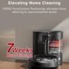 Yeedi C12 PRO Plus Robot Vacuum and Mop, 8000Pa Strong Suction, Vibrating Mopping, 7-Week Dust Storage, Bagless Dust Container, ZeroTangle Brush, Black