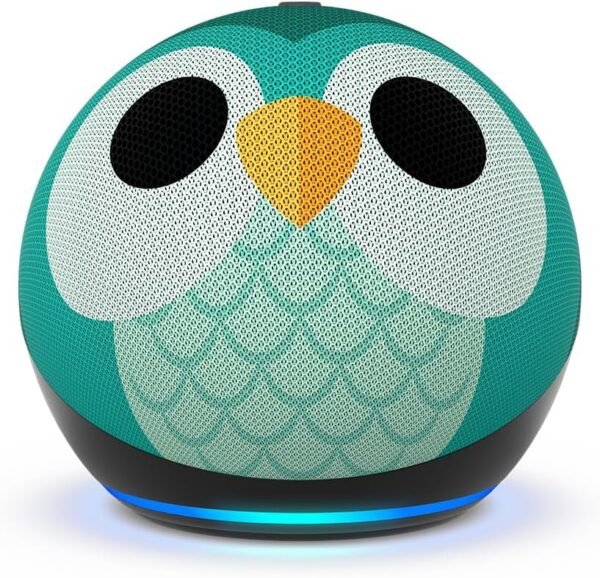 Amazon Echo Dot Kids (newest model), Designed for kids, with parental controls, Includes 1 Year of Amazon Kids+, Owl