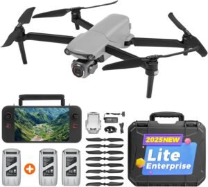 Autel Robotics EVO Lite 6K Enterprise, 1'' CMOS 6K Camera, F2.8~F11 Aperture,16x Digital Zoom, 40 Minutes Flight, 2025 AI Target Recognition, 12KM Transmission, Autel Smart Controller SE V2
