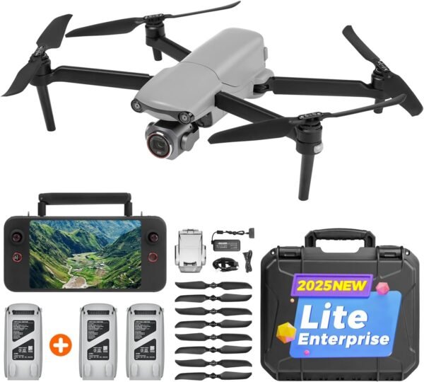 Autel Robotics EVO Lite 6K Enterprise, 1'' CMOS 6K Camera, F2.8~F11 Aperture,16x Digital Zoom, 40 Minutes Flight, 2025 AI Target Recognition, 12KM Transmission, Autel Smart Controller SE V2