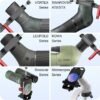 tridaptor - Universal Phone Scope Digiscoping Adapter|High-Precision XYZ Metal Telescope Mount 3-Axis Smartphone Holder for Spotting Scope Monocular Binos|Fits All Cell Phone Camera/Max 2.4" Eyepiece