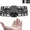 X1 Self-Flying Camera, Pocket-Sized Drone HDR Video Capture, Palm Takeoff, Intelligent Flight Paths, Follow-Me Mode, Foldable Action Camera with Hands-Free Control Black (Combo)