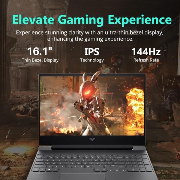 HP Victus 16.1" FHD 144Hz i7 RTX 4060 Gaming Laptop, 16.1" FHD 144Hz, Intel i7-14700HX (Beats i9-13900H), NVIDIA GeForce RTX 4060, 64GB DDR5 RAM, 1TB SSD, W11H, with 512GB External SSD Bundle