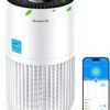 GoveeLife Mini Air Purifier for Bedroom, HEPA Smart Filter Air Purifier with App Alexa Control for Pet Hair, Odors, Pollen, Smoke, Portable Air Cleaner with 3 Speeds, 2 Modes, Timer, Aroma for Home