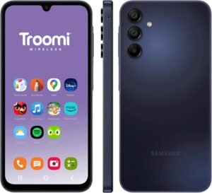 Kids Phone, Parental Controls, Live Dashboard w/Text and Image Transparency, GPS Tracking, Content Filtering. 10,000+ Apps, No Contract, Samsung A15 Smartphone (Typically 9.95)
