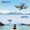 Drone with 1080P Camera for Beginners, 2025 𝑵𝑬𝑾 Foldable Drone with Upgrade Altitude Hold, Gestures Selfie, Waypoint Fly, Headless Mode, 3D Flip, One Key Start, 3 Speed Mode, Circle Fly, 2 Batteries