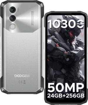 DOOGEE Blade10 Power Rugged Smartphone Unlocked,24GB+256GB/2TB, 10300mAh Rugged Phone, 6.6''HD+90Hz Android 14 Cell Phone, 50MP Camera, 3 Card Slots/Face Unlock/Fingerprint/NFC/Wi-Fi6E/IP69K