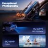 V11PRO Drone with 8K Camera for Adults, 3-Axis Gimbal Drone with 4K/30fps Video, 1/2 CMOS Sensor, 80min Flight Time with 2 Batteries, 6KM Video Transmission Quadcopter, Professional Drone