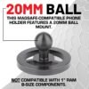 Bulletpoint Dash Mount Magnetic Cell Phone Holder Compatible with MagSafe iPhone Smartphones - 20mm (0.787 inches) Attachment Ball (MagSafe Holder with 7cm Arm)