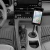 WeatherTech CupFone with Extension – Adjustable, Universal Cup Holder Cell Phone Mount Car & Truck Accessory – Best Design for iPhone & Smartphone Charging – Black Plastic Knobs