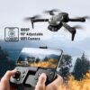 Cool Mini Drone with Camera for Kids Adults Beginners, 1080P FPV Camera Remote Control Drone for Kids with 3 Batteries, One-Click Take Off/Landing, Altitude Hold, Headless Mode, 360° Flips, 3-Gear Speeds , Emergency Stop, Toys Gifts for Kids