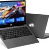 NIMO 15.6" IPS FHD-Student-Laptop, Intel Pentium Quad Core N100(Beat to i3-1115G4 Up to 3.4GHz) Computer with Backlit Keyboard Fingerprint 16GB RAM 256GB SSD WiFi 6 Win 11 Gray