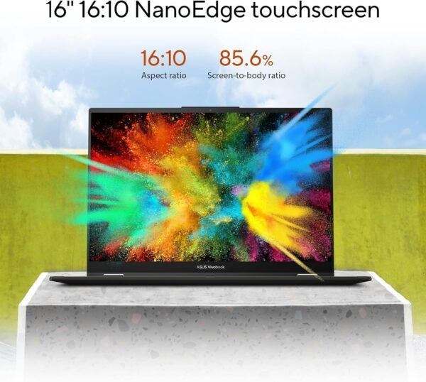 ASUS Vivobook S 16 Flip 2-in-1 Laptop (16" FHD+ Touchscreen, Intel 14-Core i9-13900H, 40GB RAM, 2TB SSD, IST Stylus) for Creator, Photographer, Designer, Backlit KB, Win 11 Pro w/AI Copilot, Black