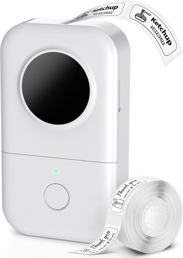 Phomemo D30 Label Maker, Bluetooth Wireless Mini Pocket Smartphone Label Phomemo D30 Label Maker, Bluetooth Wireless Mini Pocket Smartphone Label Maker Machine, Direct Thermal Printer Rechargeable Labeler for Home Office Labeler, Works with Tablet, Phones