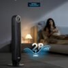 Dreo Tower Fan for Bedroom, Smart Oscillating Quiet Floor Fans, Standing Bladeless Fan with Remote and WiFi Voice Control, 4 Modes, 4 Speeds, 8H Timer, 28dB, Works with Alexa/Google