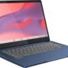 Lenovo Chromebook 14 Touchscreen Laptop (14" FHD Touch Display, 8-Core MediaTek Kompanio 520, 4GB RAM, 128GB Storage (64GB eMMC+64GB SD)), Webcam, 13-Hrs Long-Battery Life, Chrome OS, Abyss Blue