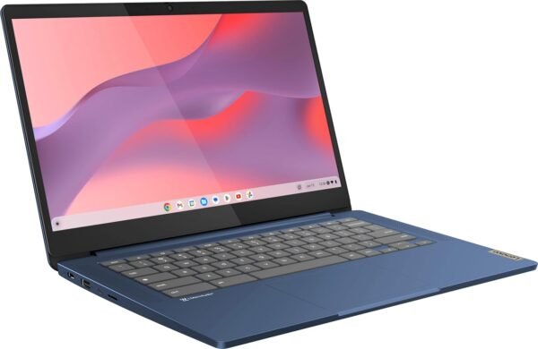 Lenovo Chromebook 14 Touchscreen Laptop (14" FHD Touch Display, 8-Core MediaTek Kompanio 520, 4GB RAM, 128GB Storage (64GB eMMC+64GB SD)), Webcam, 13-Hrs Long-Battery Life, Chrome OS, Abyss Blue