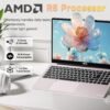 15.6" FHD IPS Business Laptop, 32GB RAM 1TB SSD, AMD Ryzen 5(Beat i3-1215U, 4 Cores Up to 3.7GHz), 65W Type-C, 2 Years Warranty, Fingerprint, Backlit Keyboard, Wi-Fi 5, BT5.2, Numpad, Rose Gold