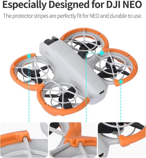 Propeller Guard Protector for DJI Neo, Anti-Collision Prop Bumper Protective Cover Ring Impact Protectors for DJI Neo Drone Accessories