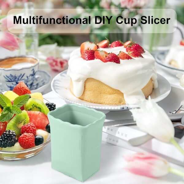 Strawberry Slicer Cup：Fruit Cup Slicer for Strawberry, Egg, Banana, Mushroom, Cucumber, Kiwi and Veggie Salad Speed Cutter the Kitchen Gadget Tool
