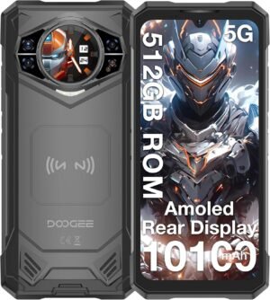 DOOGEE S200 X (2025) 5G Rugged Phone,32GB+512GB/TF 2TB, Android 14 Rugged Cell Phone with 1.32" Amoled Screen,10100mAh/33W,100MP+20MP+20MP Rugged Smartphone,6.72" FHD/120Hz,Waterproof Phone,NFC/OTG