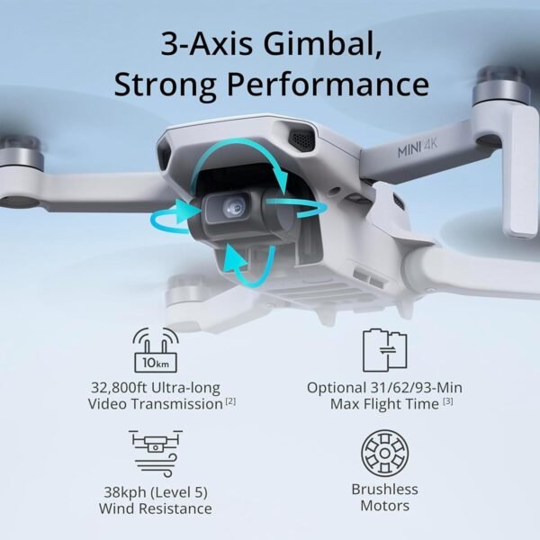 DJI Mini 4K Drone with 4K UHD Camera with 64GB MicroSDXC Memory Card Bundle
