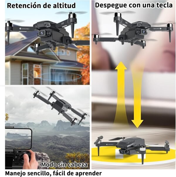 S508 Mini Drone with Camera 90°adjust, Remote Control Helicopter for Beginners, FPV RC Quadcopter with 720P Live Video Camera, Foldable Drone with Upgrade Altitude Hold, Gravity Control, Carry Case