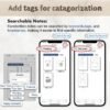 3in1 Digital Smart Pen, Smartpen Writing Set-Smart pens for Note Taking, Real-time Digital Synchronization Compatible for iOS and Android Smartphone, Smart Pen and Notebook and Writing pad