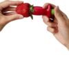 Chef'n Original Stem Gem Strawberry Huller, Red/Green -