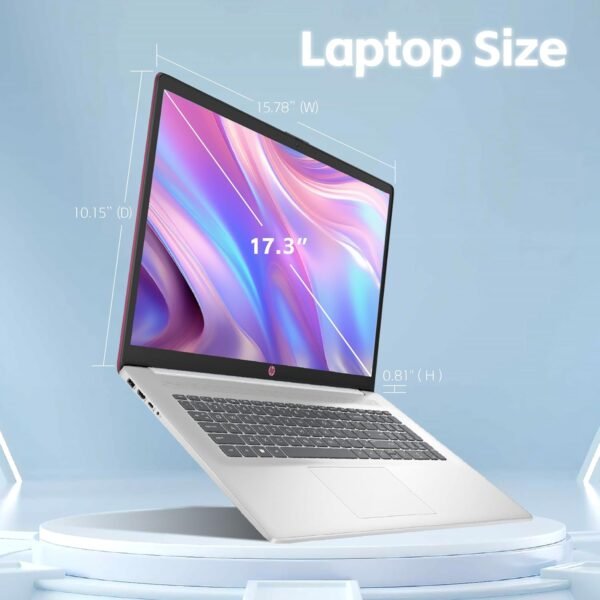 HP 17" Laptop, Intel Celeron N4120 Processor, 16GB RAM, 1TB SSD, Backlit Keyboard, Intel UHD Graphics 600, Windows 11 Home, Webcam, Wi-Fi, Bluetooth, Alpacatec Accessories, Diamond White(Renewed)