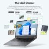 15.6" 2-in-1 Laptop | 16GB DDR4 RAM 512GB Storage | AMD Ryzen 3 3200U (up to 3.5GHz) | AMD Radeon Vega 3 | FHD Touchscreen | Windows 11 Pro | Wi-Fi 5 | BT5.1 | RJ45 | Backlit Keyboard, Gray