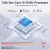 NIMO 15.6 FHD IPS Business Laptop Computer, 12th Gen Intel Core i3-1215U (6 Cores, Up to 4.4GHz, Beat i5-1135G7), 32GB RAM, 1TB SSD, Fingerprint, Backlit Keyboard, Wi-Fi 6, Win 11, Gray