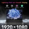 NIMO 15.6" IPS FHD-Student-Laptop, Intel Pentium Quad Core N100(Beat to i3-1115G4 Up to 3.4GHz) Computer with Backlit Keyboard Fingerprint 16GB RAM 256GB SSD WiFi 6 Win 11 Gray