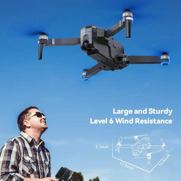 Ruko F11PRO Drones with Camera for Adults 4K UHD Camera 60 Mins Flight Time with GPS Auto Return Home Brushless Motor, Compliance with FAA Remote ID, Black (with Carrying Case)
